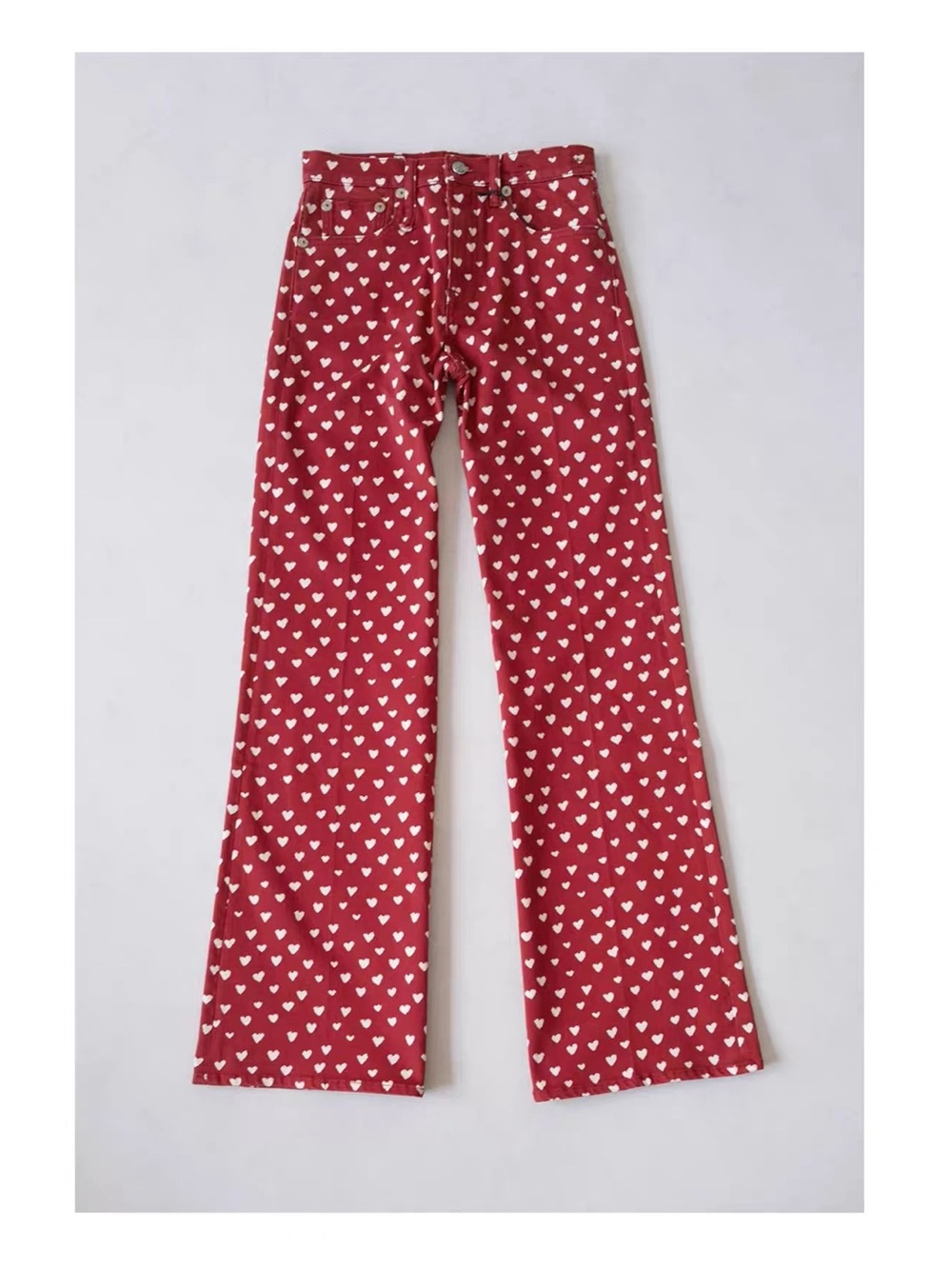 R13 CHARLOTTE JEAN Red Scattered Hearts, 25 26 27 28 - Picture 3 of 11